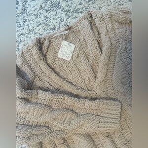 NWT Free People sweater dress oatmeal S